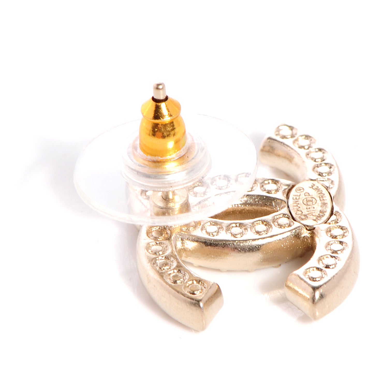 Crystal CC Earrings Gold