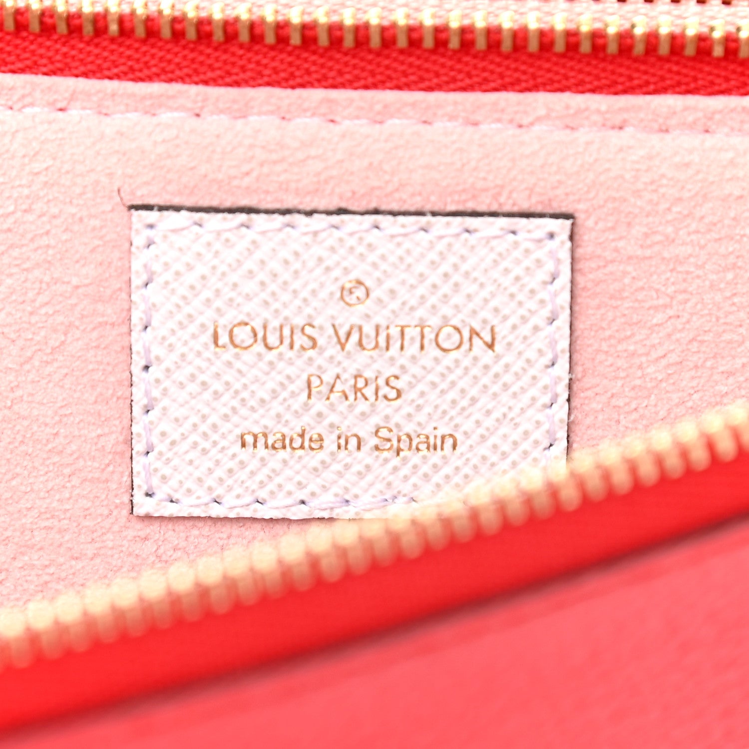 Louis Vuitton Monogram Giant Double Zip Pochette Rouge 7 of 10