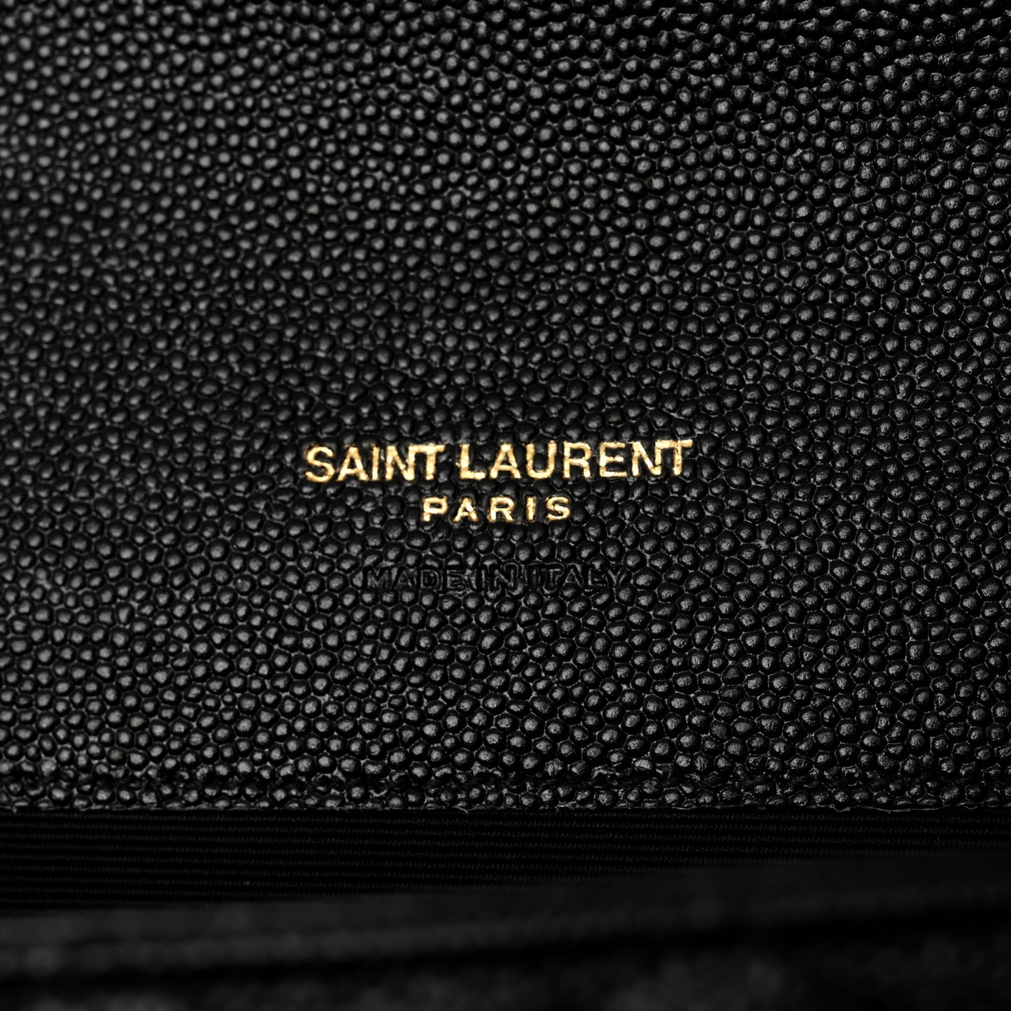 Grain De Poudre Textured Mixed Matelasse Triquilt Monogram Clutch Black