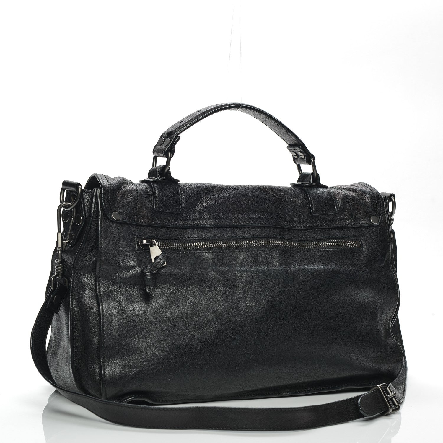 Proenza Schouler Lambskin Medium PS1 Satchel Black 3 of 9