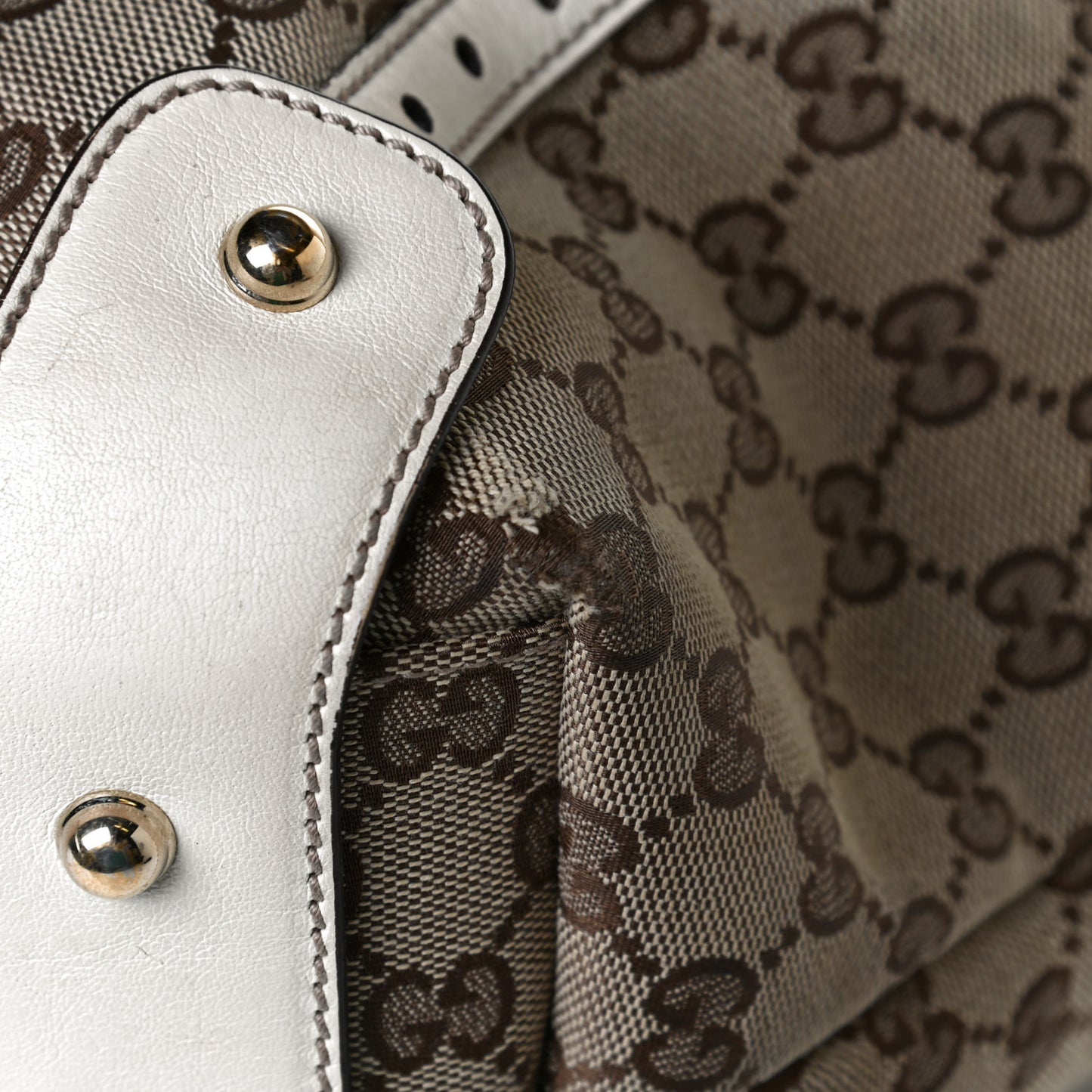 Monogram Medium Pelham Shoulder Bag Off White