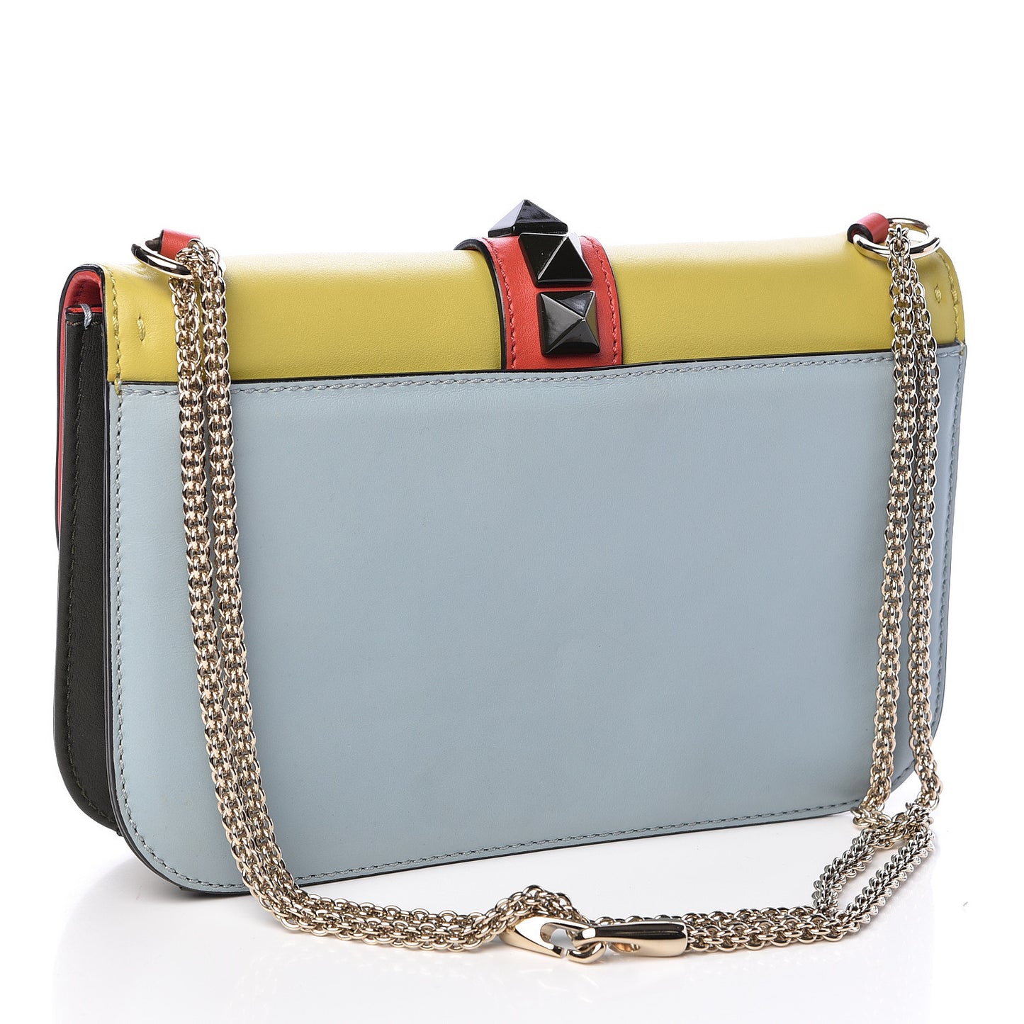 Vitello Medium Glam Lock Rockstud Flap Multicolor