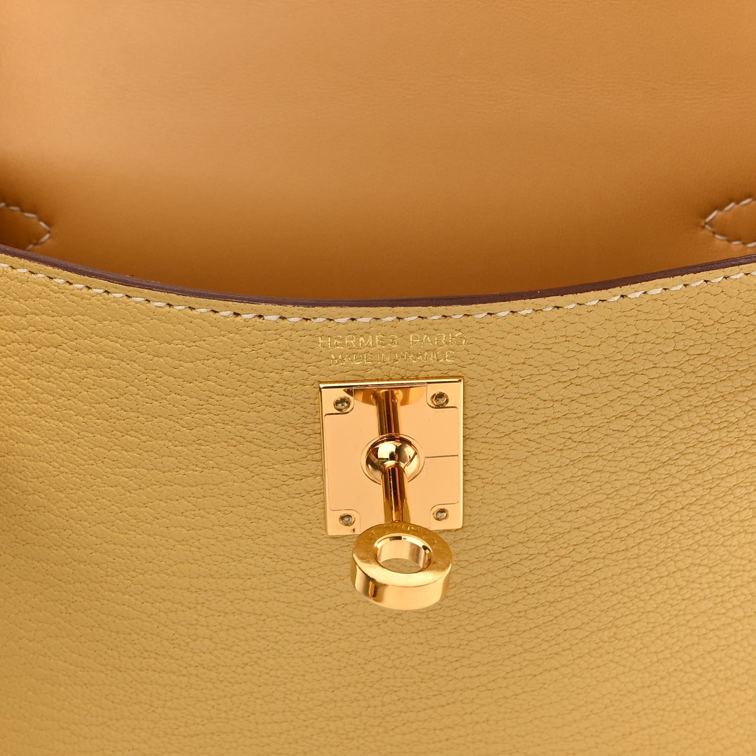 Hermes Chevre Mysore Mini Kelly Sellier 20 Foin 6 of 12