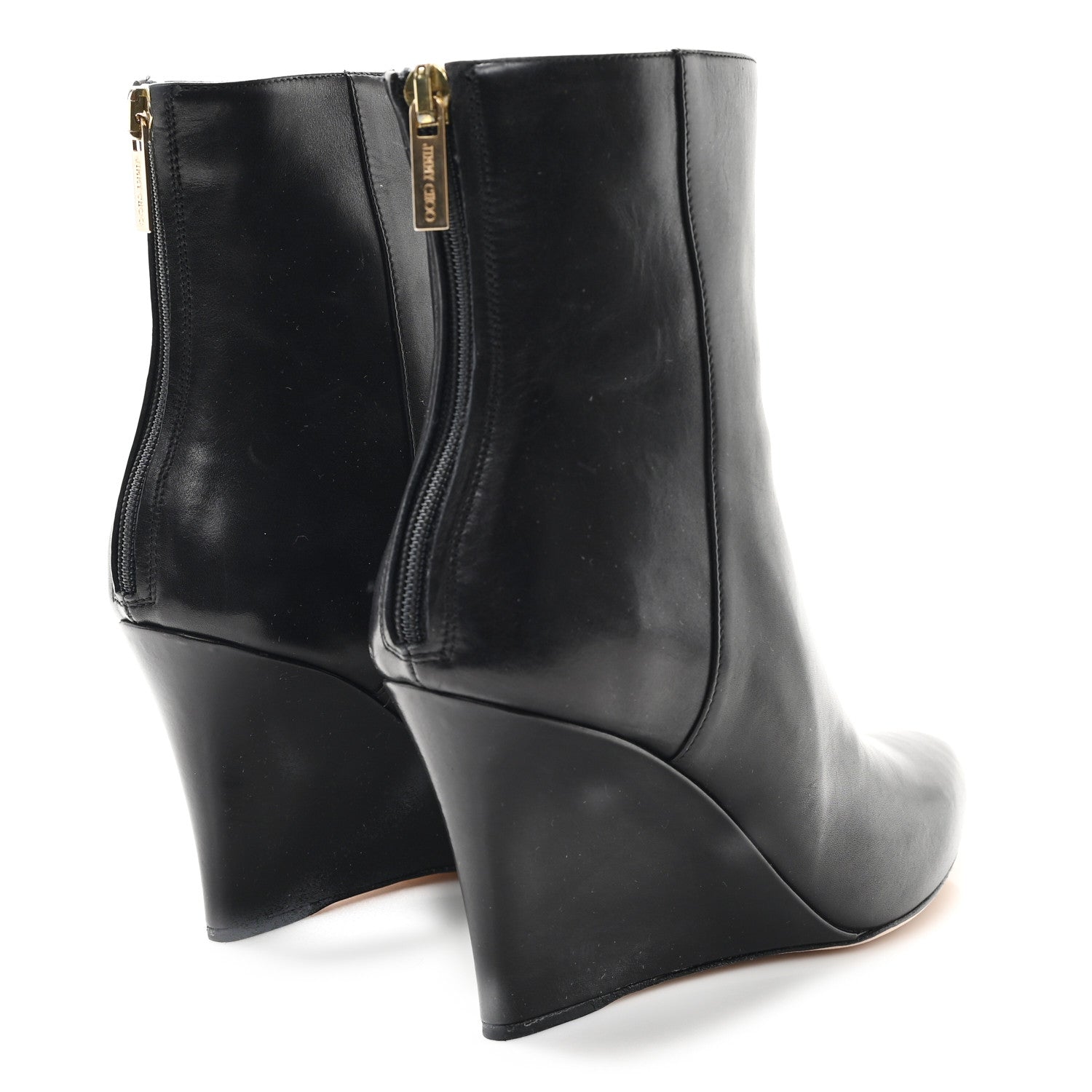 Jimmy Choo Calfskin Mayor Ankle Boots 36.5 Black 5 of 9