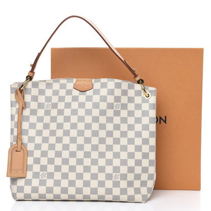 Louis Vuitton Damier Azur Graceful PM Rose Ballerine 13 of 13