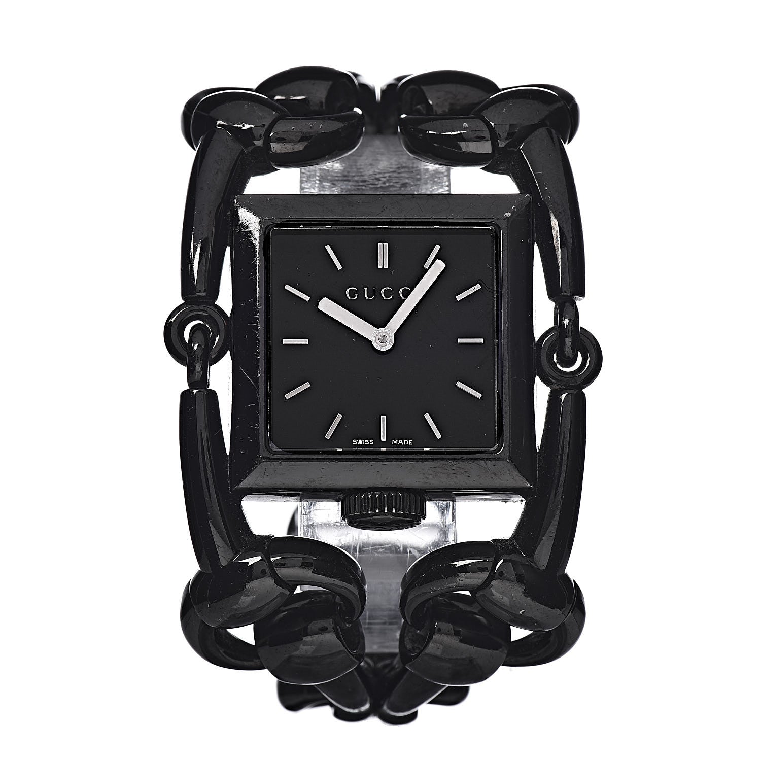 Gucci Stainless Steel 25mm Signoria Quartz Watch Black 1 of 5