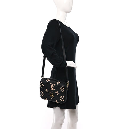 Louis Vuitton Empreinte Monogram Giant Pochette Metis Black Beige 3 of 8