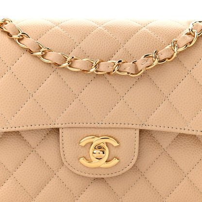 Chanel Caviar Quilted Small Double Flap Beige 8 of 11