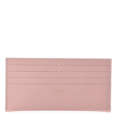 Louis Vuitton Calfskin Felicie Card Holder Insert Rose Ballerine 1 of 6