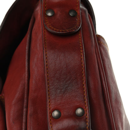 Christian Dior Calfskin Gaucho Double Saddle Red 19 of 23