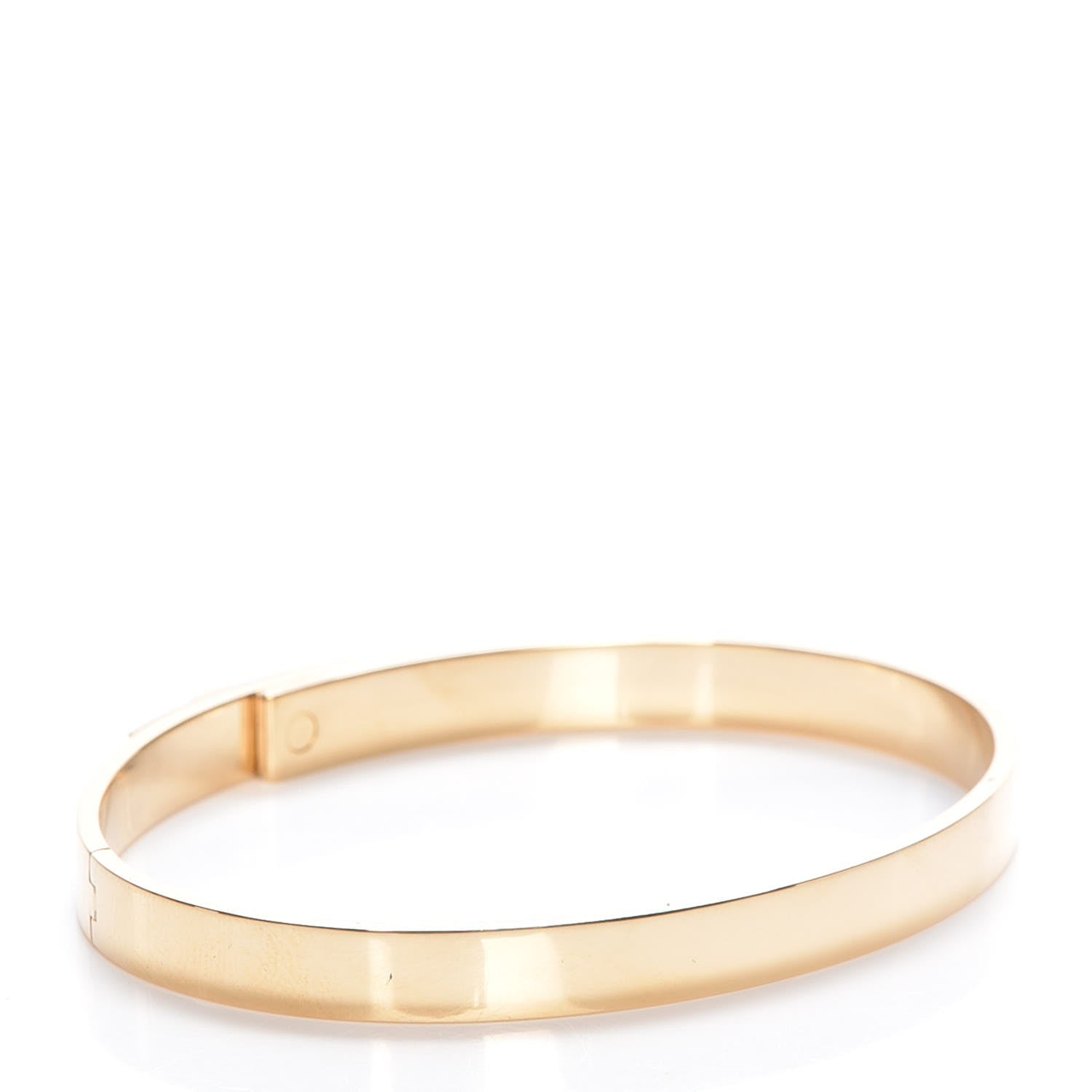 Hermes 18K Yellow Gold Diamond Kelly PM Bangle S 3 of 6