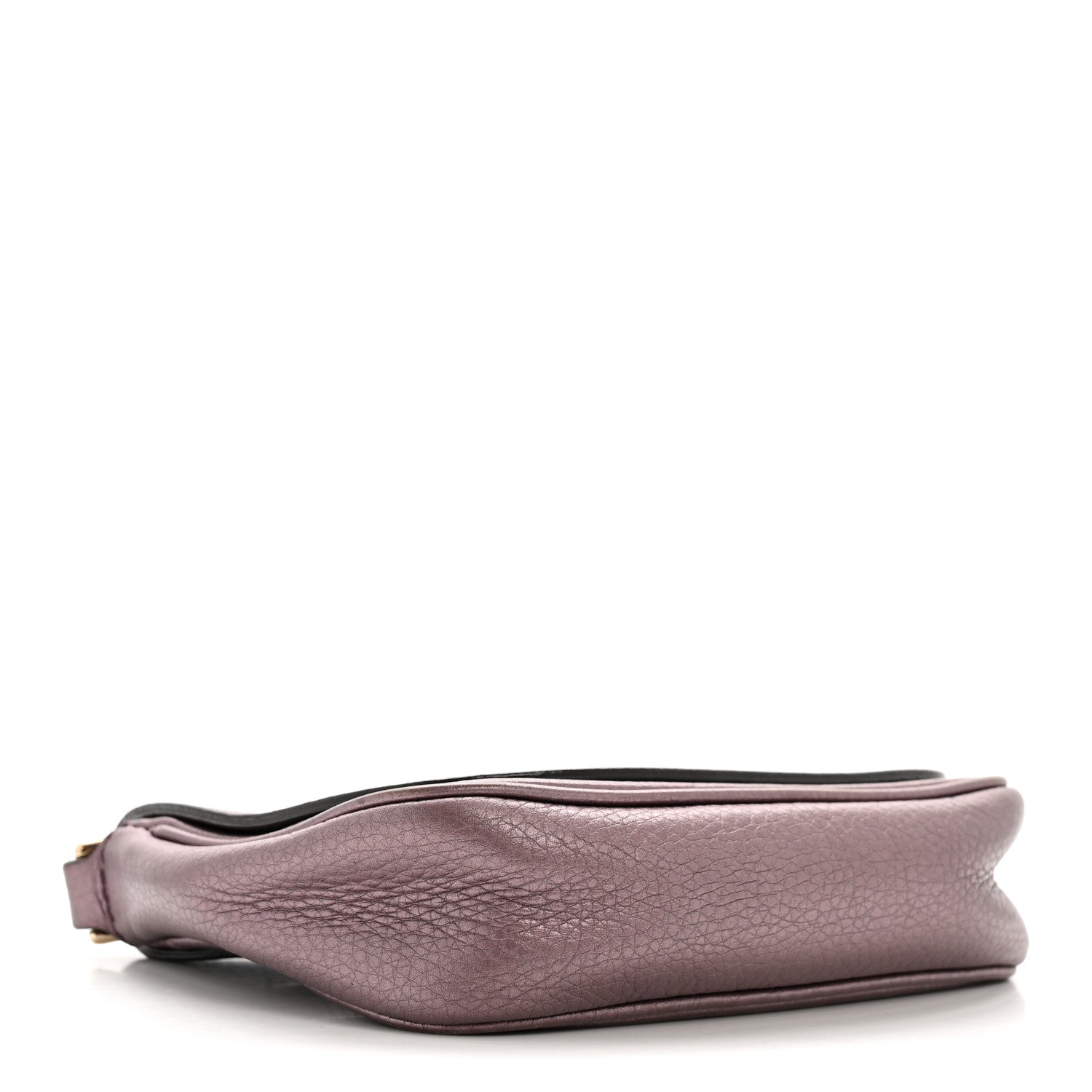 Gucci Metallic Pebbled Calfskin Small Soho Flap Crossbody Purple 4 of 13
