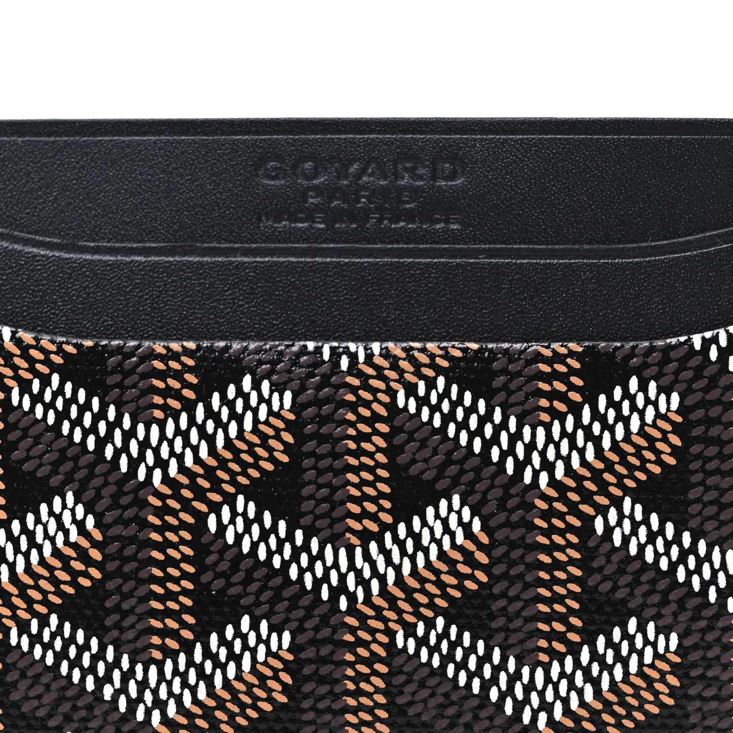 Goyardine Saint Sulpice Card Holder Black