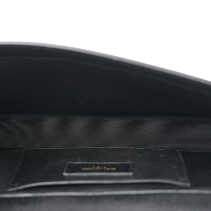Saint Laurent Grain De Poudre Monogram Cassandre Clutch Black 5 of 7