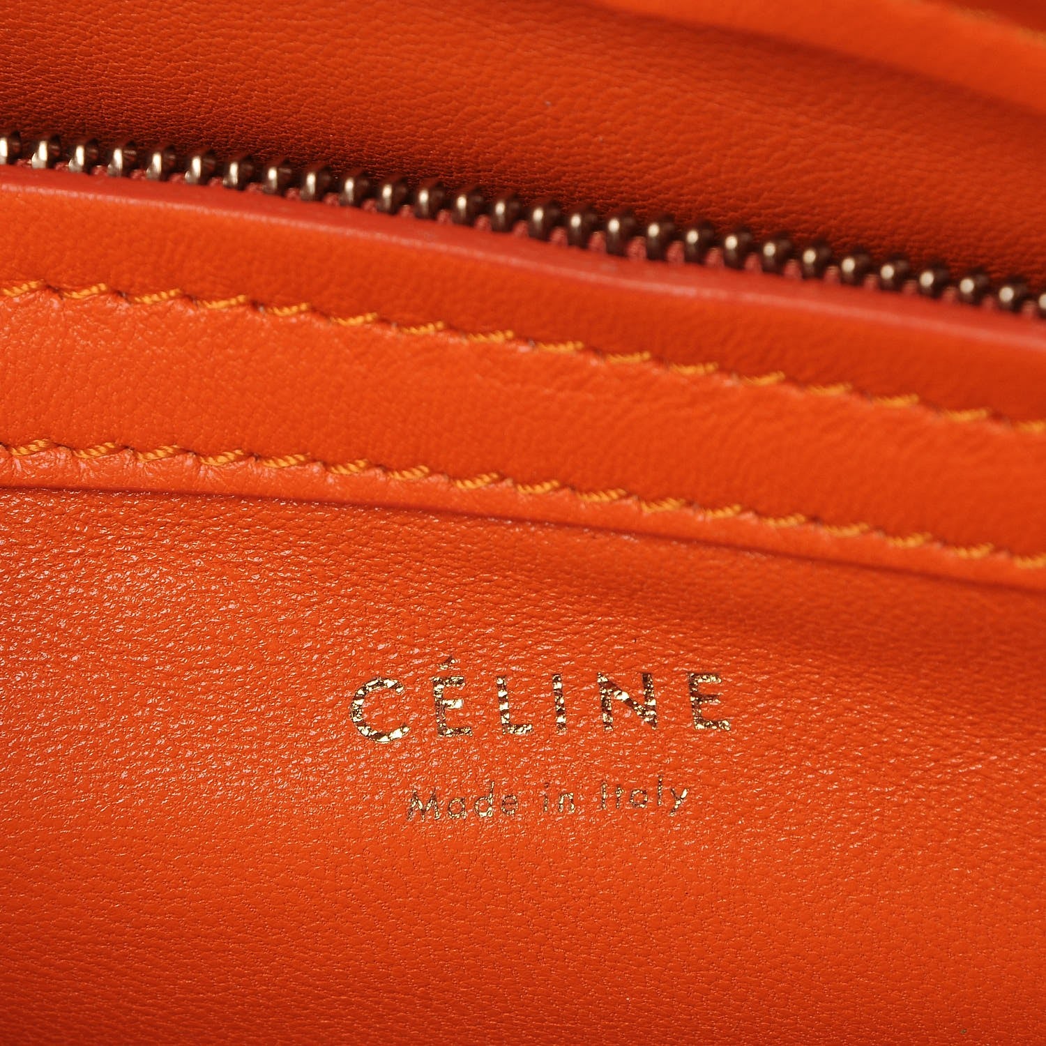 Celine Pony Hair Medium Phantom Luggage Orange 7 of 9