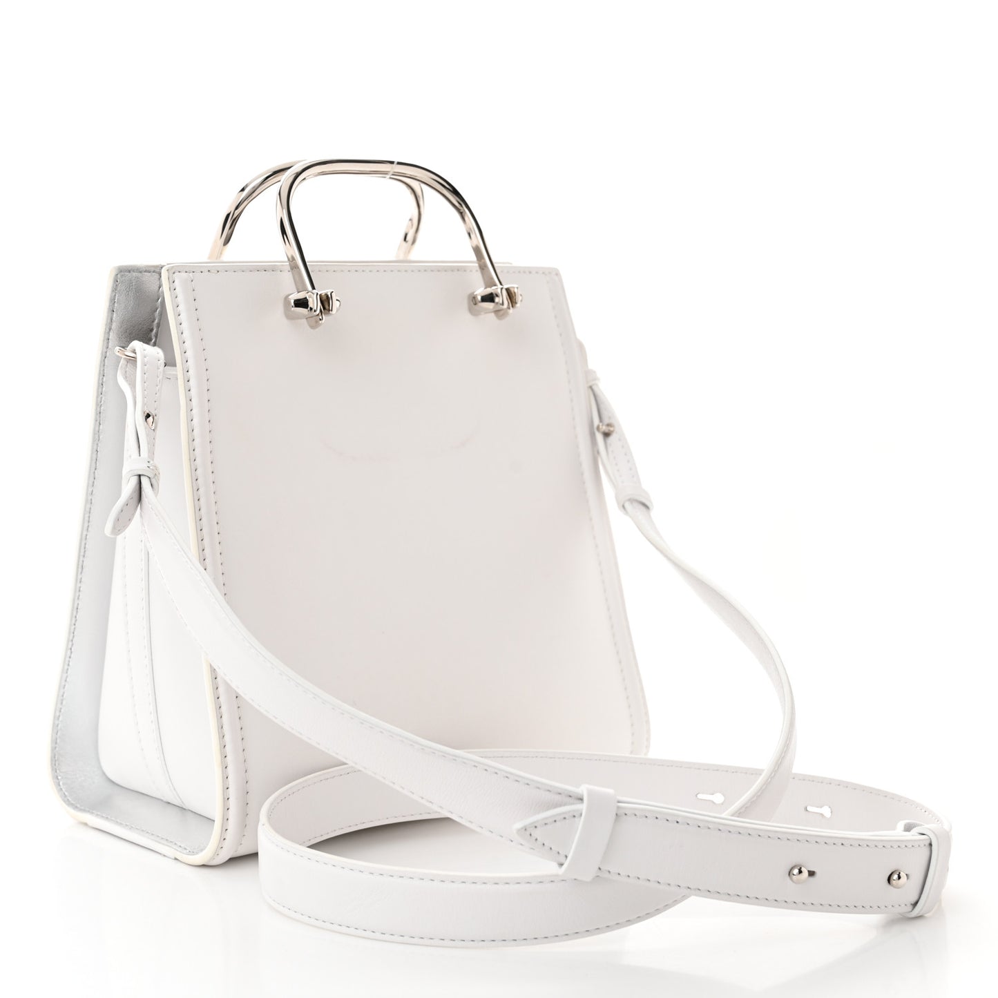 Calfskin The Short Story Shoulder Bag White