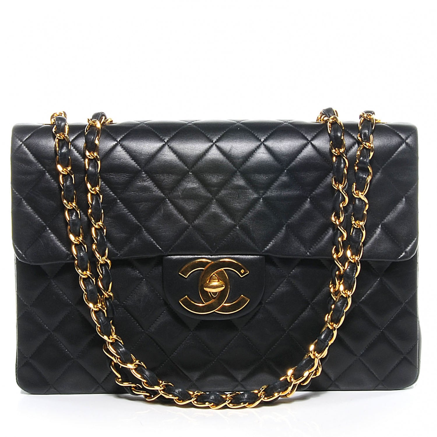 Chanel Lambskin XL Jumbo Flap Black 1 of 8
