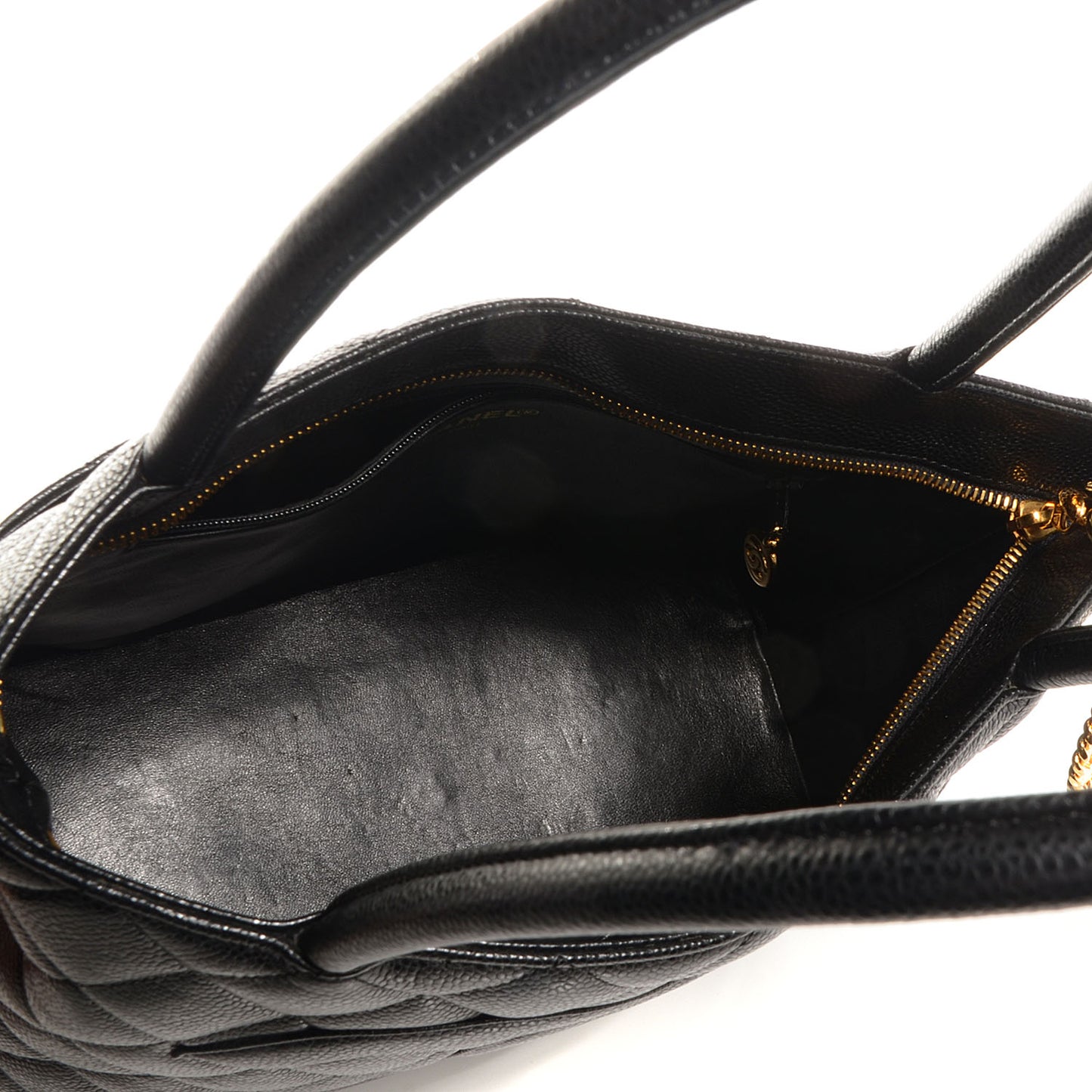 Caviar Medallion Tote Black