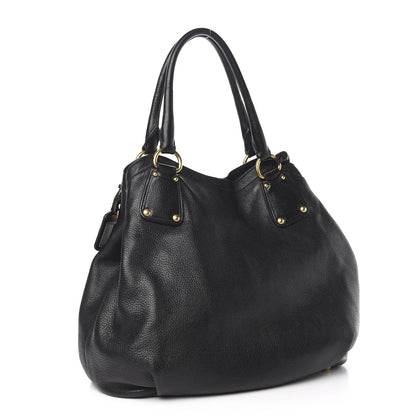 Prada Cervo Antik Tote Black 3 of 14