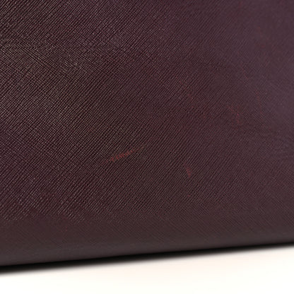 Salvatore Ferragamo Printed Calfskin Beky Tote Burgundy 19 of 25
