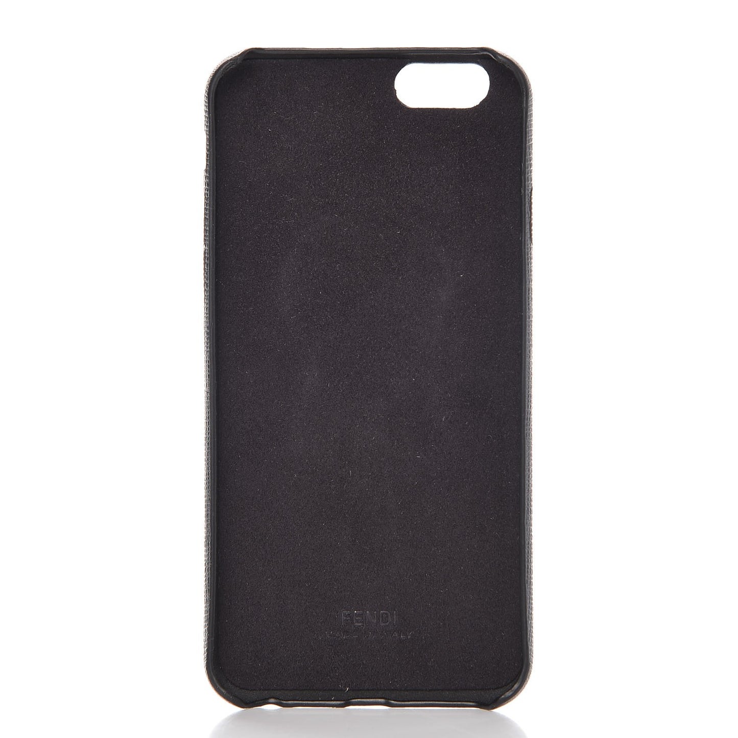 Saffiano Mink Fur Karlito iPhone 6 Case Cover Black