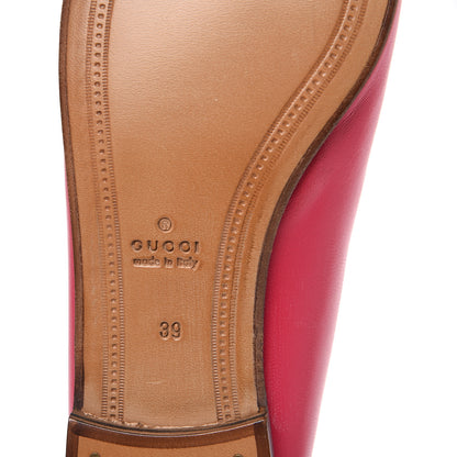 Gucci Lambskin Womens Brixton Horsebit Loafers 39 Hot Pink 6 of 12