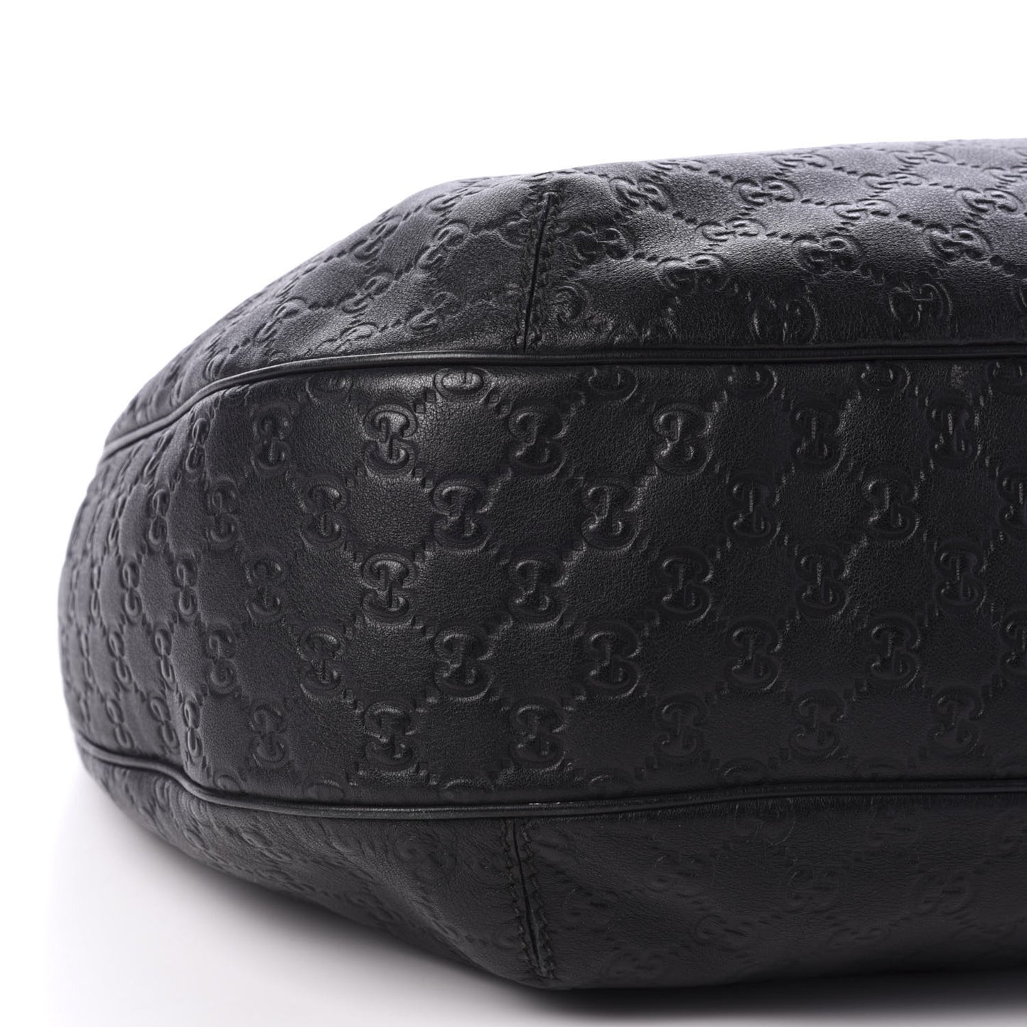 Guccissima Large New Ladies Web Hobo Black