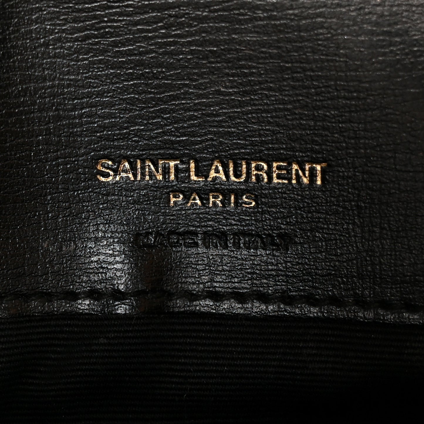 Grained Calfskin Monogram Phone Holder Crossbody Black