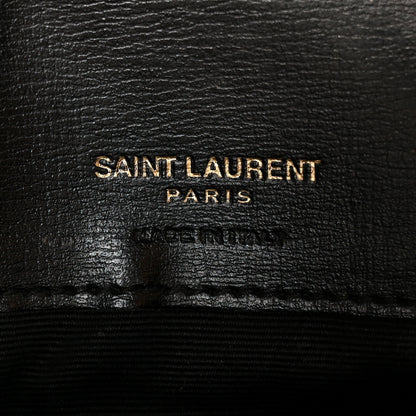 Saint Laurent Grained Calfskin Monogram Phone Holder Crossbody Black 6 of 11