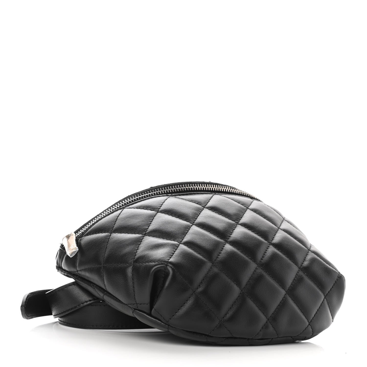 Chanel Lambskin Quilted Waist Belt Bag Black 4 of 11