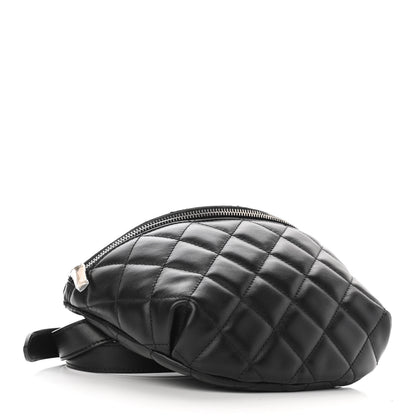 Chanel Lambskin Quilted Waist Belt Bag Black 4 of 11
