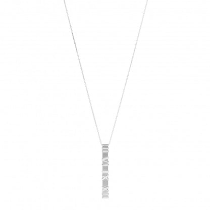 Tiffany Sterling Silver Atlas Bar Pendant Necklace 1 of 4