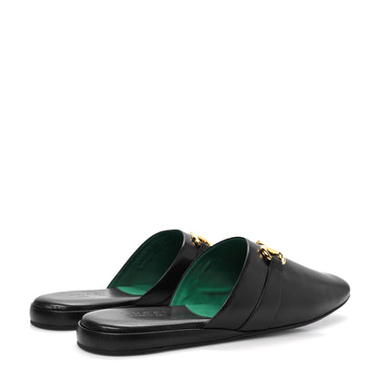 Gucci Goatskin Horsebit Men's Pericle Slippers 11 Black 4 of 9