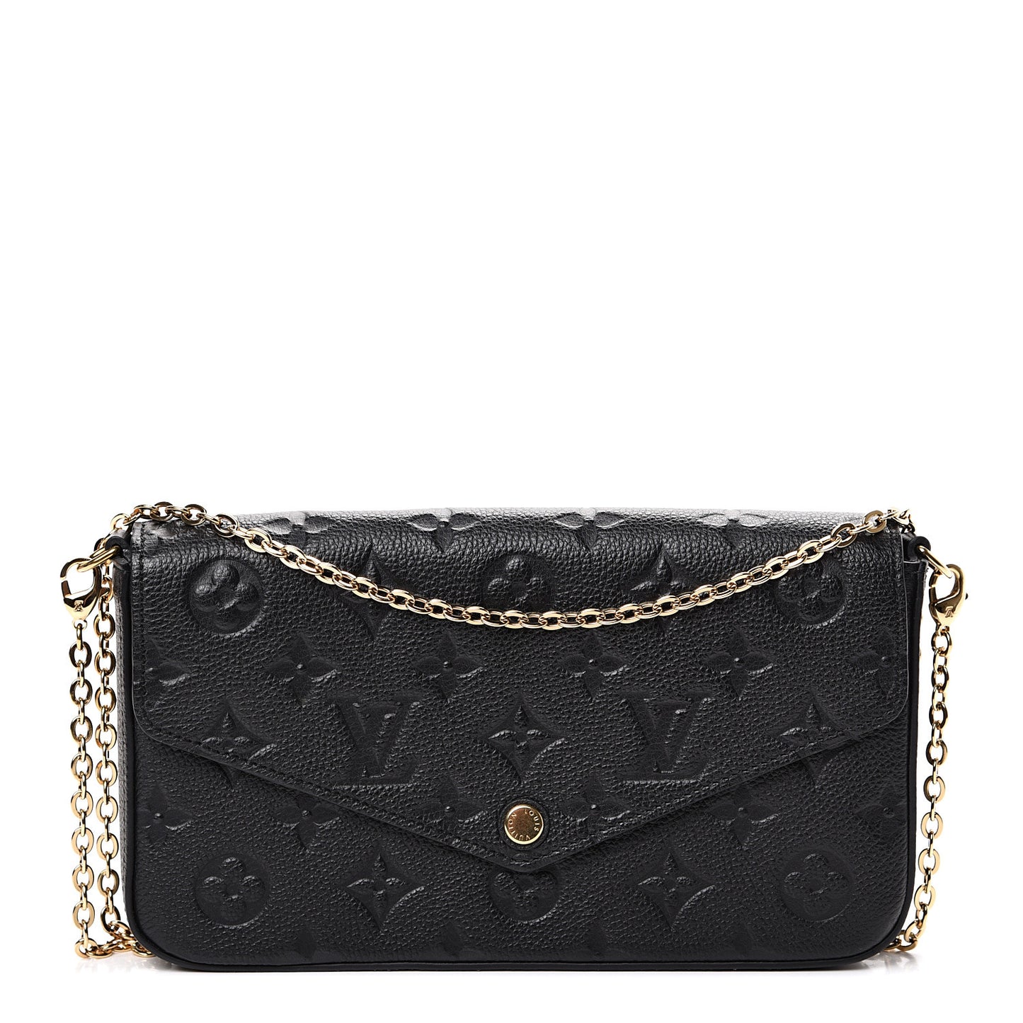 Empreinte Pochette Felicie Chain Wallet Black