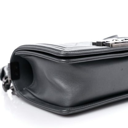 Chanel Lambskin Quilted Small Boy Flap Dark Grey 8 of 14