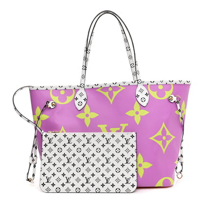 Louis Vuitton Monogram Giant Neverfull MM Pink Lilac 2 of 21