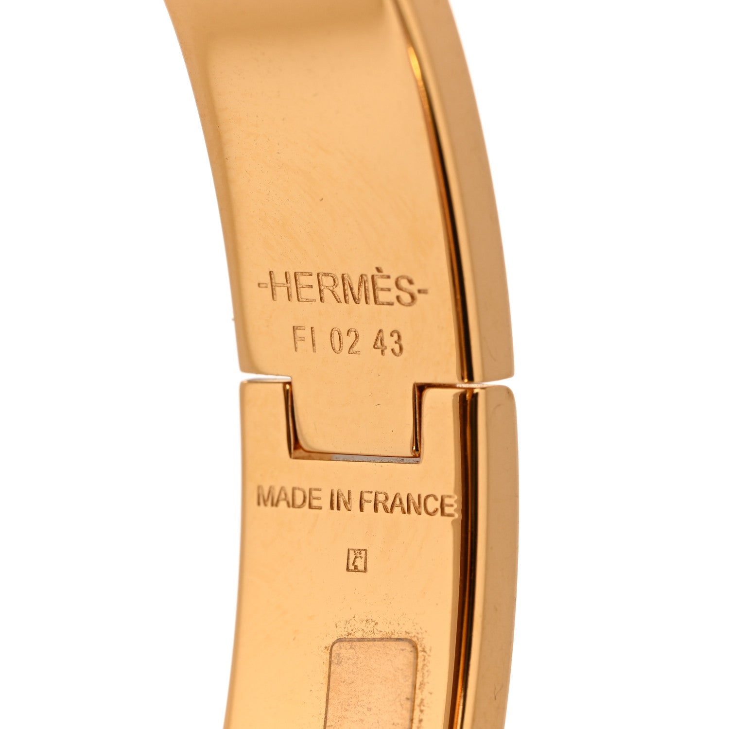 Hermes Enamel Narrow Clic Clac H Bracelet PM White 4 of 4