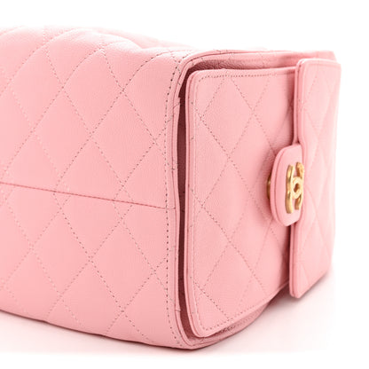 Chanel Caviar Quilted Small Chanel 25 Handbag Light Pink 10 of 10