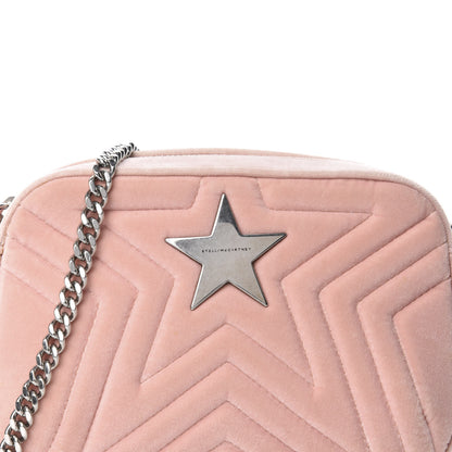 Stella McCartney Velvet Star Patch Shoulder Bag Pink 10 of 11