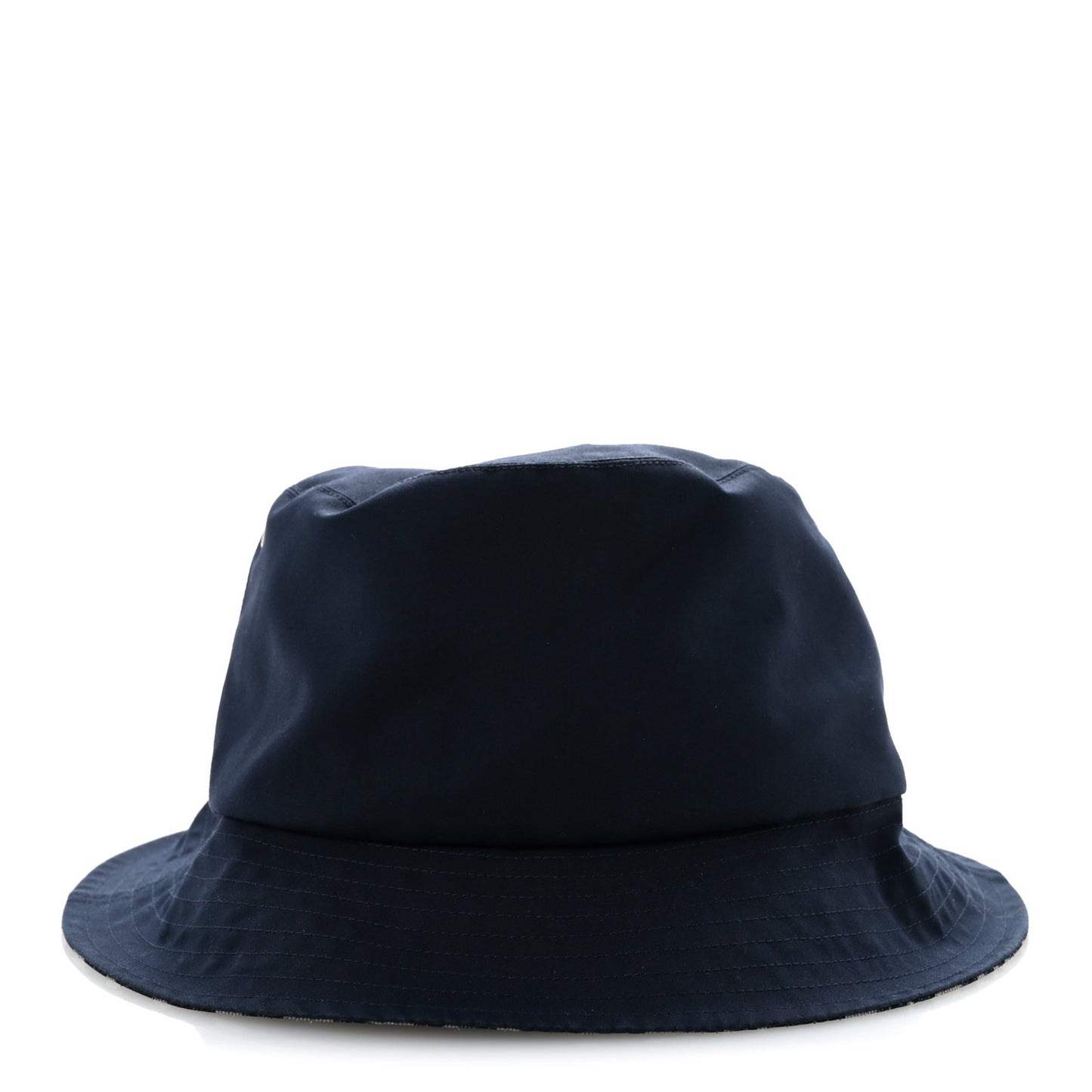 Polyester Cotton Oblique Teddy-D Brim Bucket Hat 58 Blue