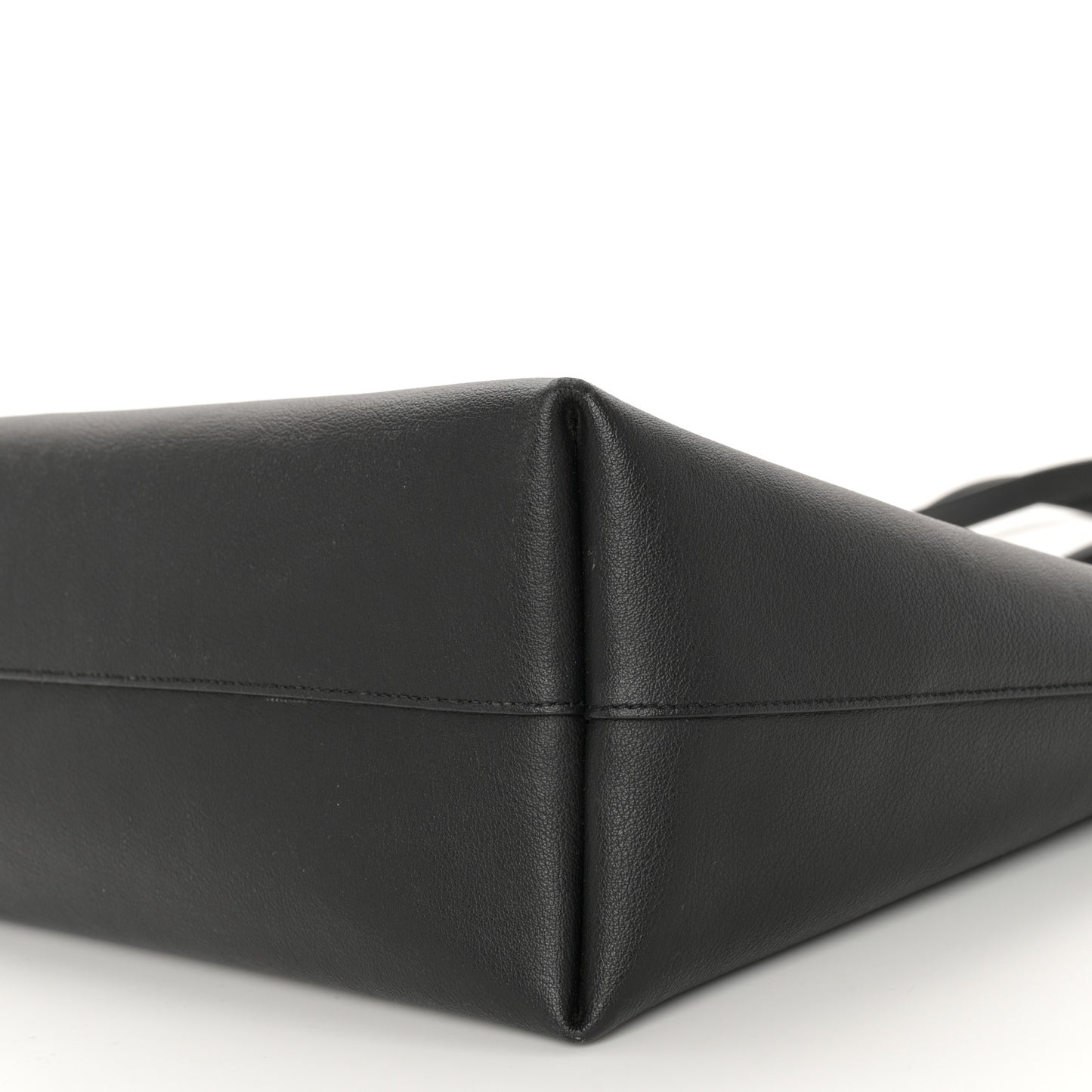 Calfskin Large Shopping Tote Black
