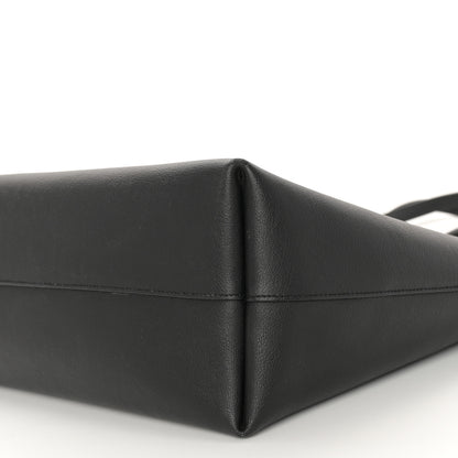 Saint Laurent Calfskin Large Shopping Tote Black 11 of 12