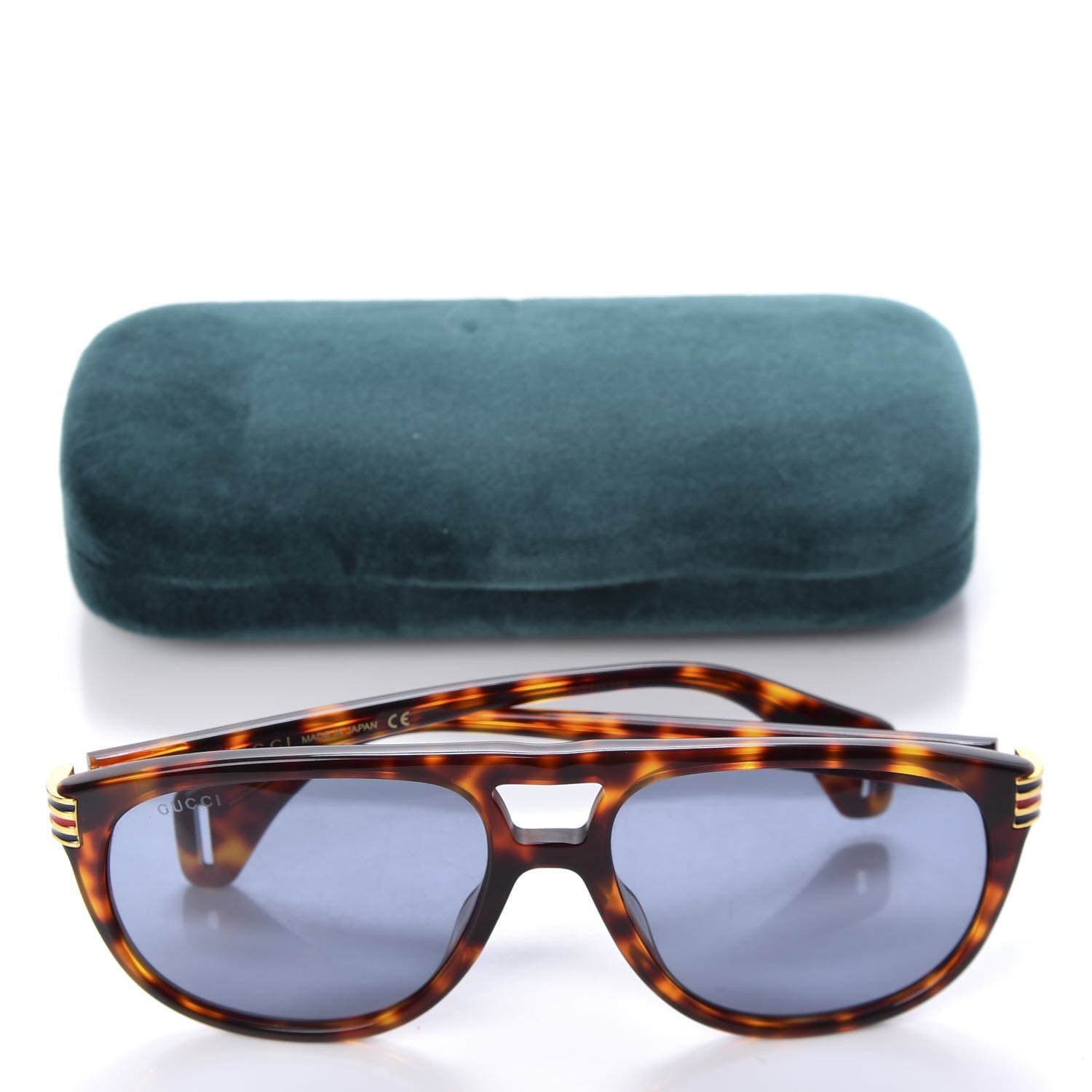 Gucci Aviator Sunglasses GG0525 Tortoise 5 of 8
