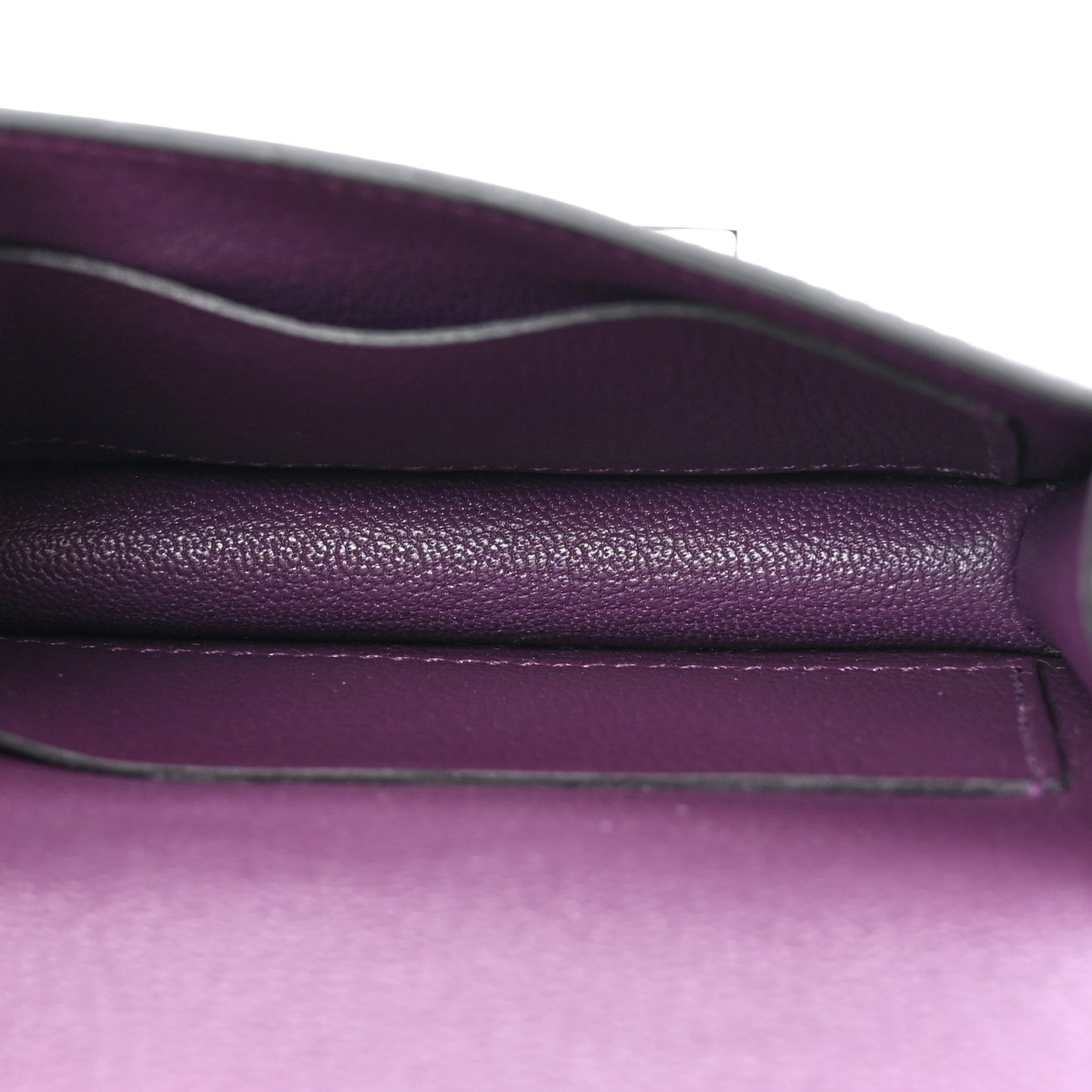 Evercolor Bi-Color Constance Slim Wallet Cassis Bleu Royale
