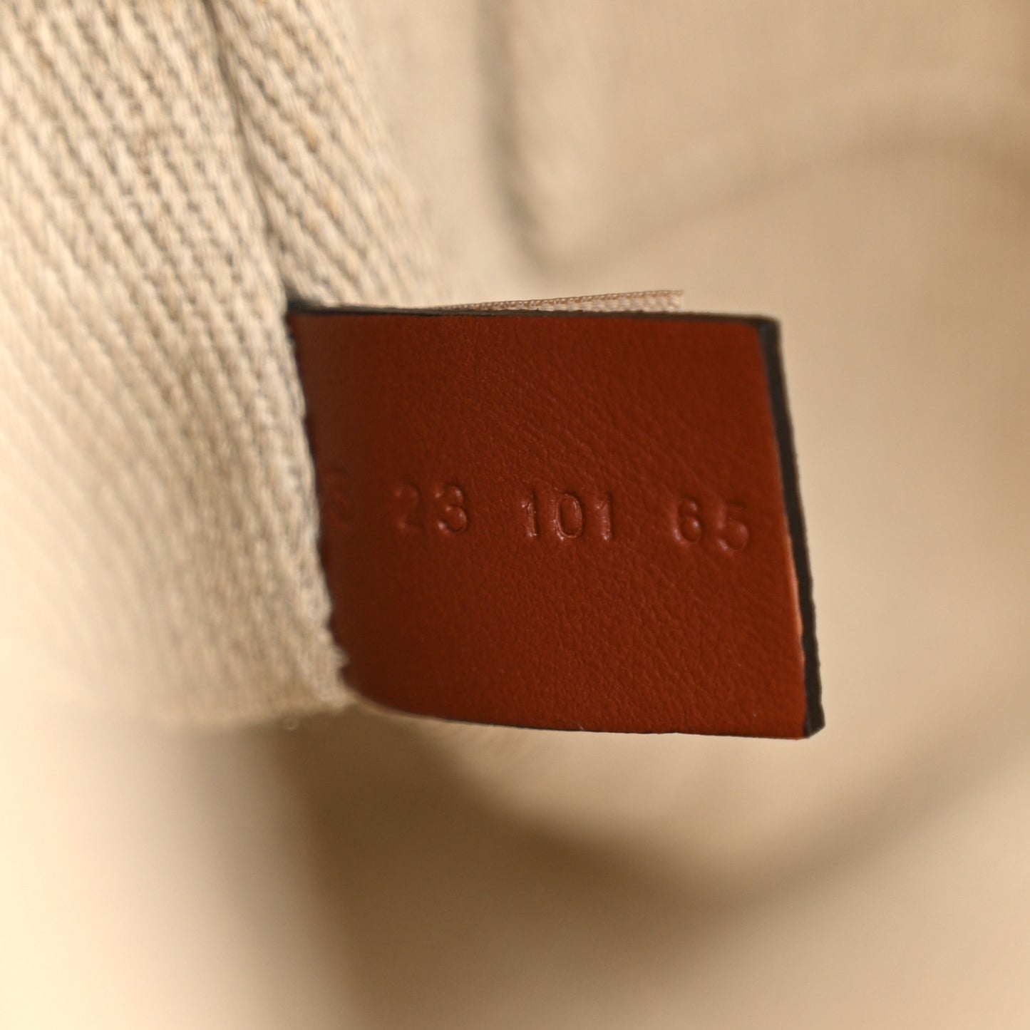 Cotton Calfskin Medium Woody Ribbon Tote White Brown