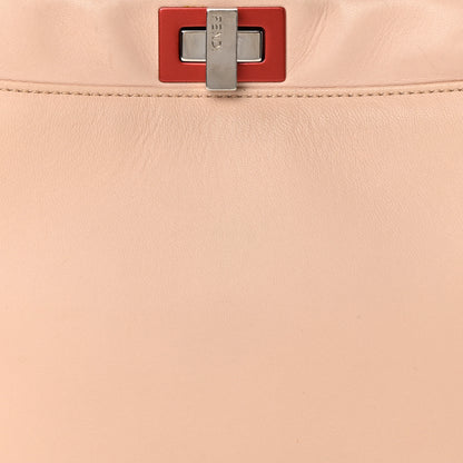 Fendi Nappa Colorblock Mini Peekaboo Iconic Satchel Plaster Sunflower Papavero 9 of 18