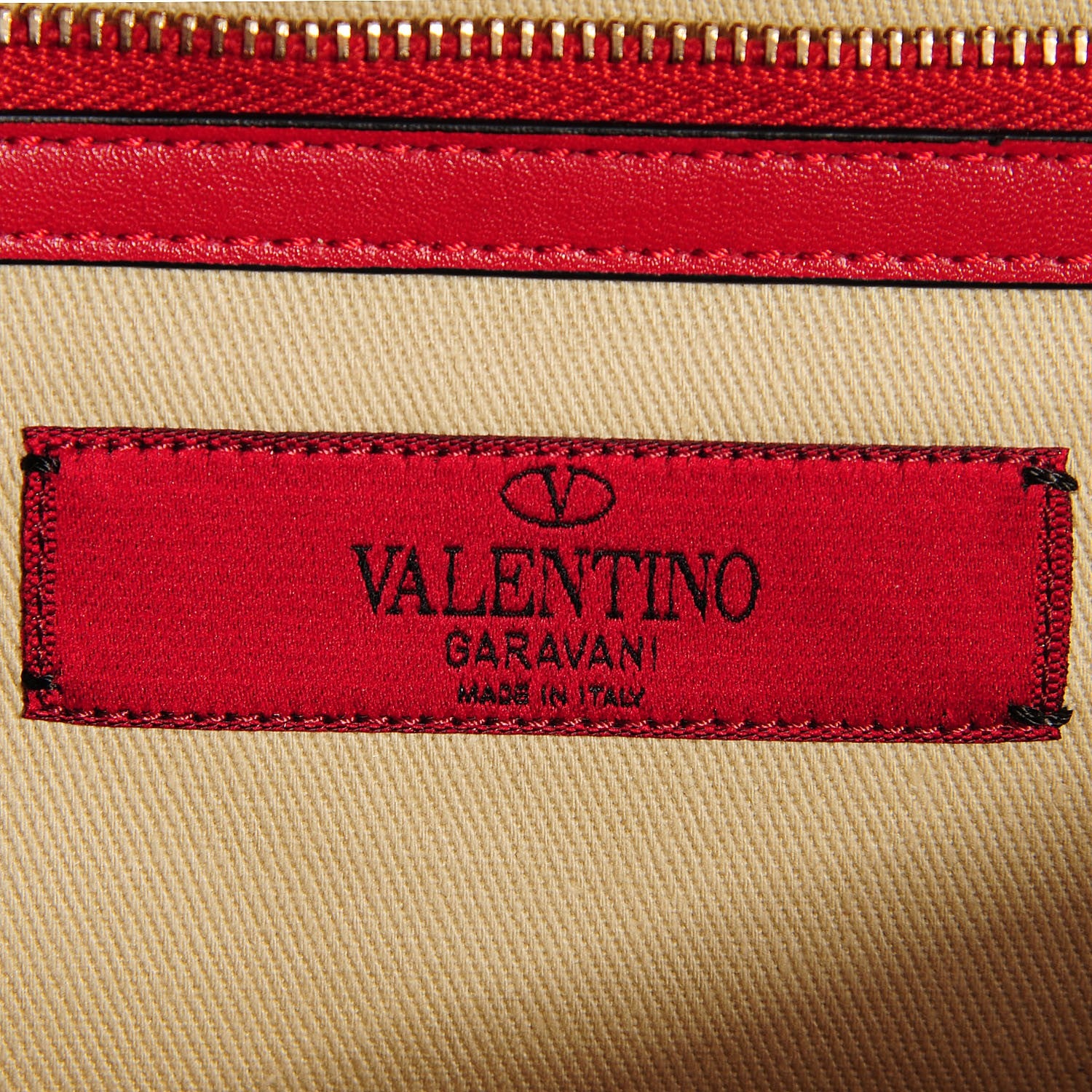 Valentino Garavani Vitello Medium Glam Lock Rockstud Flap Red 6 of 7