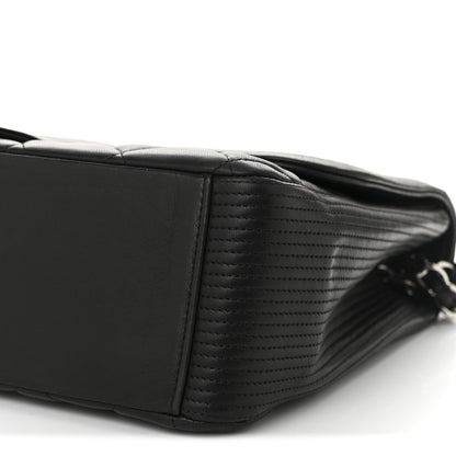 Chanel Lambskin Quilted Large Coco Rider Flap Black 10 of 10