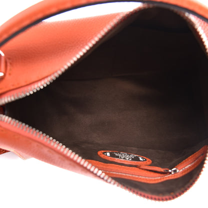 Fendi Calfskin Romano Selleria Lei Boston Tote Dark Orange 7 of 9