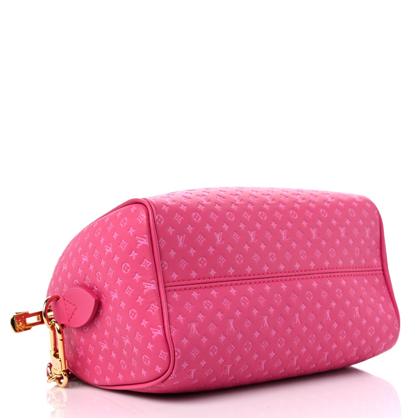 Calfskin Nanogram Embossed Speedy Bandouliere 20 Rose